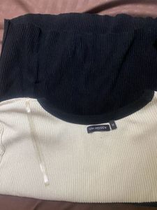 Black And White Vanhusen New Top