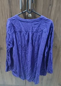 Purple Button-Down Top
