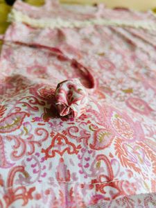Sleeveless Floral Cotton Trendy Short Kurthi