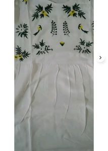 Embroidered White Top