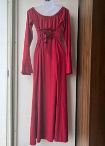 Red Off-Shoulder Dress