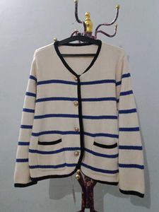 cotton blend cardigan