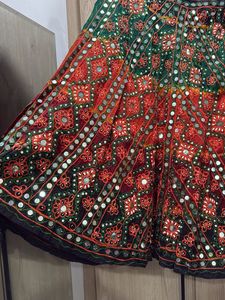 Pink Ethnic Skirt with Embroidery