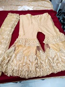 full work dress with double flared Bottom and wor