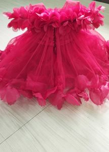 Elegant Maroon Ball Flower Girl Dress
