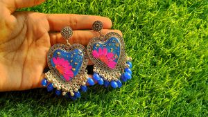 Heart Resin  Earrings