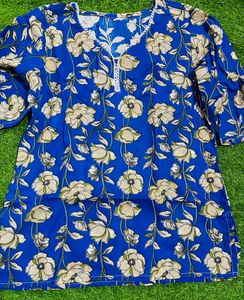 L Size Short Cotton Kurti Unused