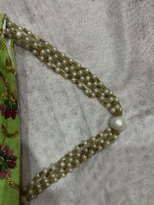 Green Floral Pouch