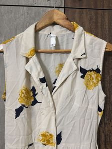 Kazo Button Dress With Belt