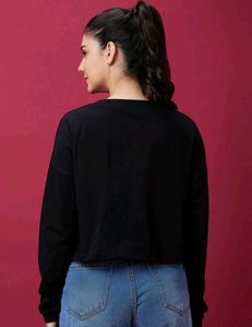 Black GYM Crop Top S size