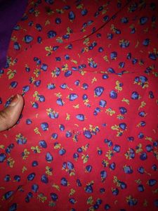 Red Floral Print Maxi Dress