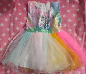 Magical Unicorn Rainbow Tutu Dress