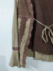 Vintage Brown Shrug With Top