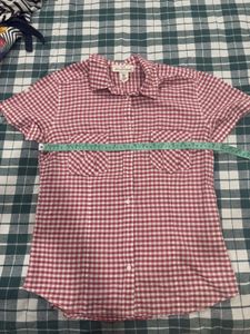 Red &amp; White Checkered Top for women