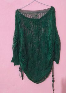 Green Netted Top