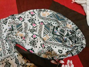Patterned Mini Dress