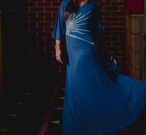 Elegant Blue Ethnic Gown