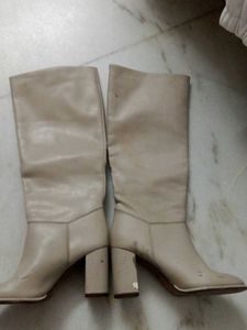Beige Boots