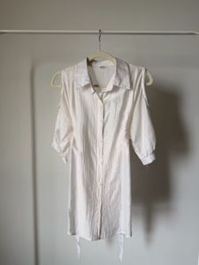 White Tie cut out Top