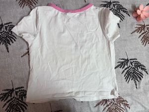 White Crop Tee