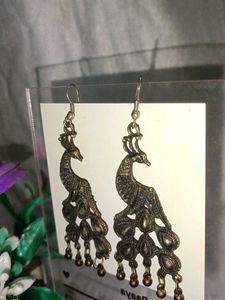 Peacock Dangle Earrings