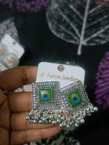 Boho Style Silver Tone Earrings 3 Combo
