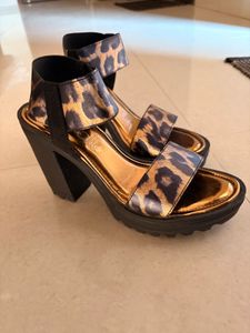 Leopard Print Platform Heels