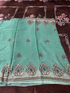 bridal  / wedding function saree with blous