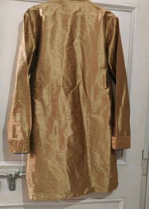 Navy Blue Jacket &amp; Gold Kurta