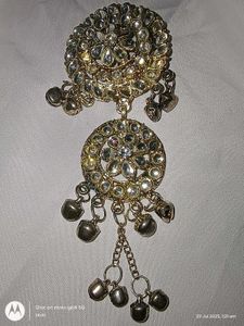ethnic kundan bun pin / kamarbandh waist / tikka