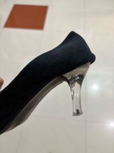 Black Velvet Heels