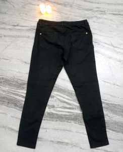 Mid Slim Fit Jeans In Charcoal Black