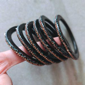Lac Bangles with Stone Detail