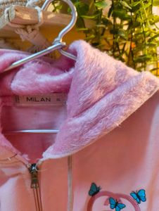 Gucci Inspired Pink Zip-Up Hoodie
