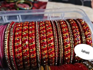 Red &amp; Gold Bangles