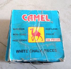 Camel Dustless White Chalk Pieces - 40 Piece