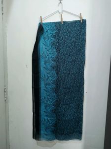 Aquamarine Sea Green Fern Pri Kurta Pajama Dupatta