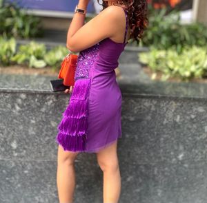 Stunning Purple Sequin Dress