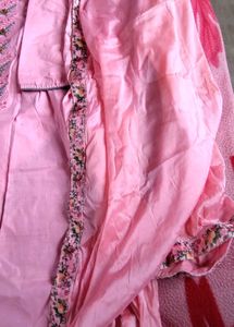 Pink Embroidered Kurta Set