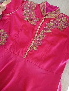 Pink Embellished Indian Dress