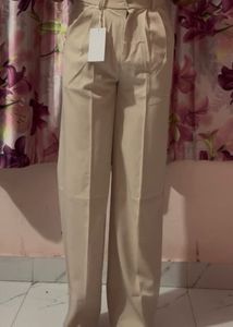 Beige korean baggy Pants