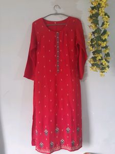 Beautiful Pure Cotton Kurta With FREE Jewelry!!