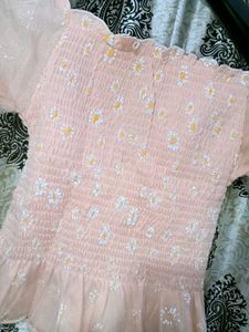 Floral Peach Top