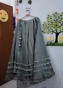 Gray Party Wear Lehenga Choli Set