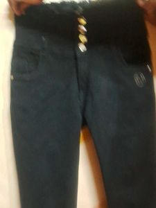 Distressed Black Jeans
