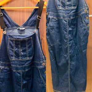 Denim Overalls Dress