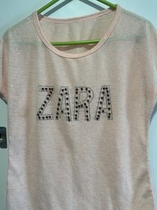 women pink top