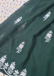 Green Embroidered Kurta