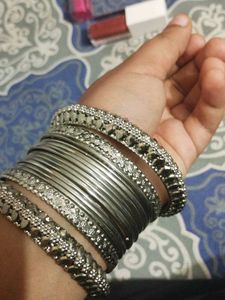 Silver Bangle Set