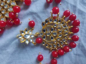 KUNDAN CHOKER SET HEAVY FULL NECK COVER